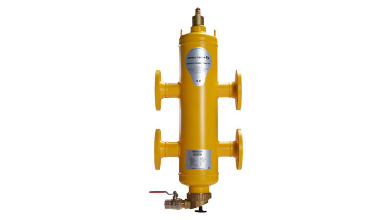 Spirotech SpiroCross - Hava ve çamur ayırıcılı hidrolik yön değiştirici